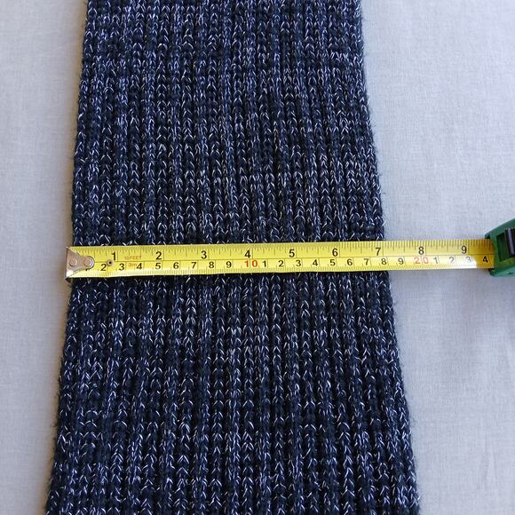 Ribbed length black sparkle scarf neck warmer 72"L x 7"W metallic - Picture 8 of 8
